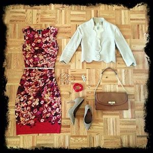 Mango Floral Sheath Dress